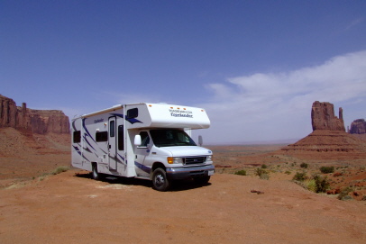 Campsite im Monument Valley Navajo Tribal Park / Arizona
